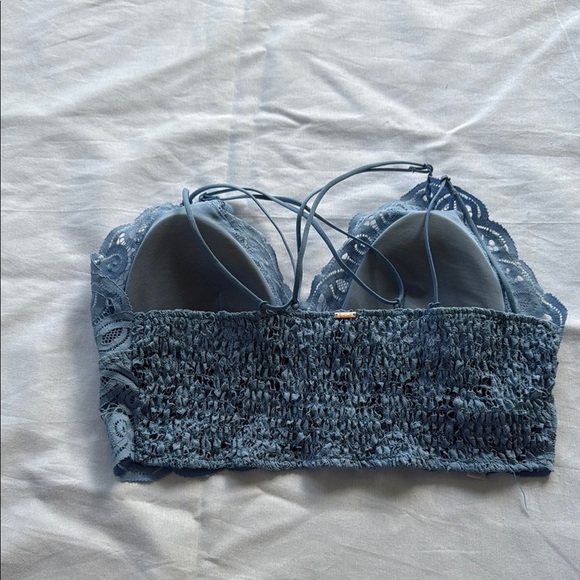 PINK Lace Bralette in Blue - Picture 2 of 4
